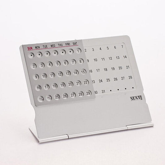 Aluminum 100-Year Perpetual Desk Calendar by HitMyNeed