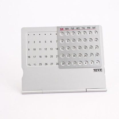 Aluminum 100-Year Perpetual Desk Calendar by HitMyNeed