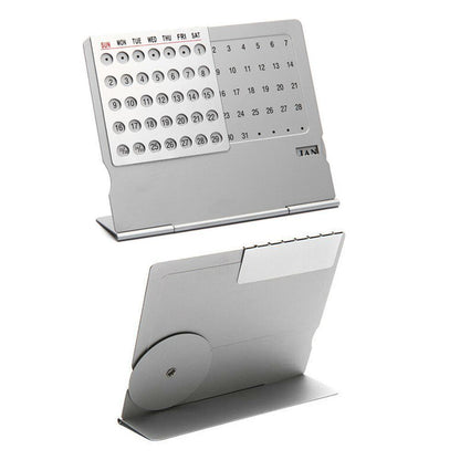 Aluminum 100-Year Perpetual Desk Calendar by HitMyNeed