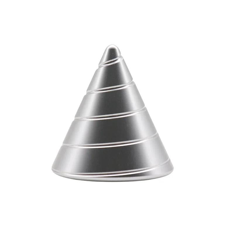 Aluminum Alloy Cone Desk Fidget Spinner Gyro 1-pcs-silvery by HitMyNeed