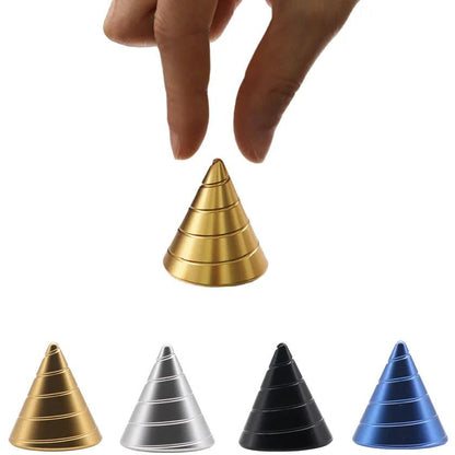 Aluminum Alloy Cone Desk Fidget Spinner Gyro by HitMyNeed