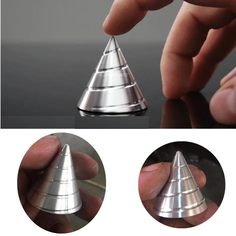 Aluminum Alloy Cone Desk Fidget Spinner Gyro by HitMyNeed