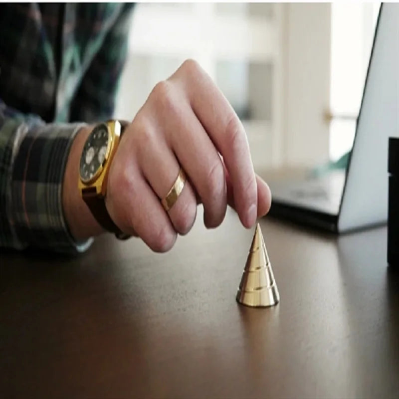 Aluminum Alloy Cone Desk Fidget Spinner Gyro by HitMyNeed