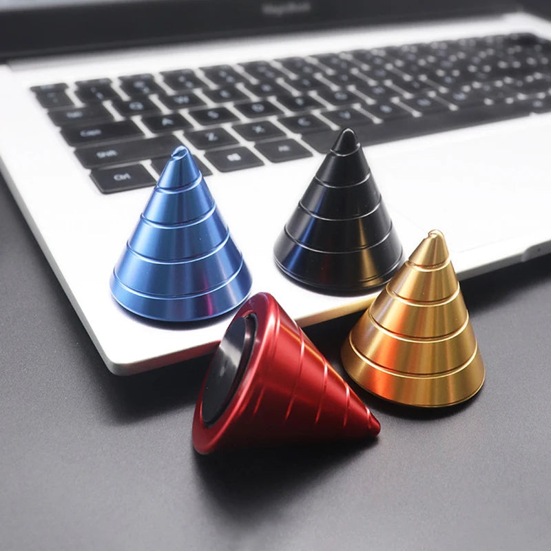 Aluminum Alloy Cone Desk Fidget Spinner Gyro by HitMyNeed