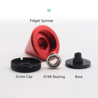 Aluminum Alloy Cone Desk Fidget Spinner Gyro by HitMyNeed