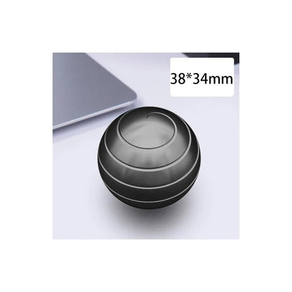 Aluminum Alloy Desktop Kinetic Spinner Toy black by HitMyNeed