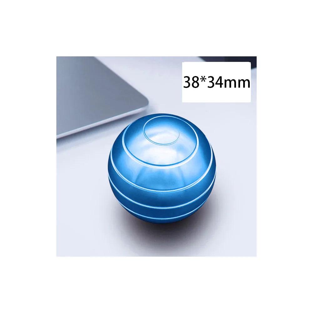 Aluminum Alloy Desktop Kinetic Spinner Toy blue by HitMyNeed