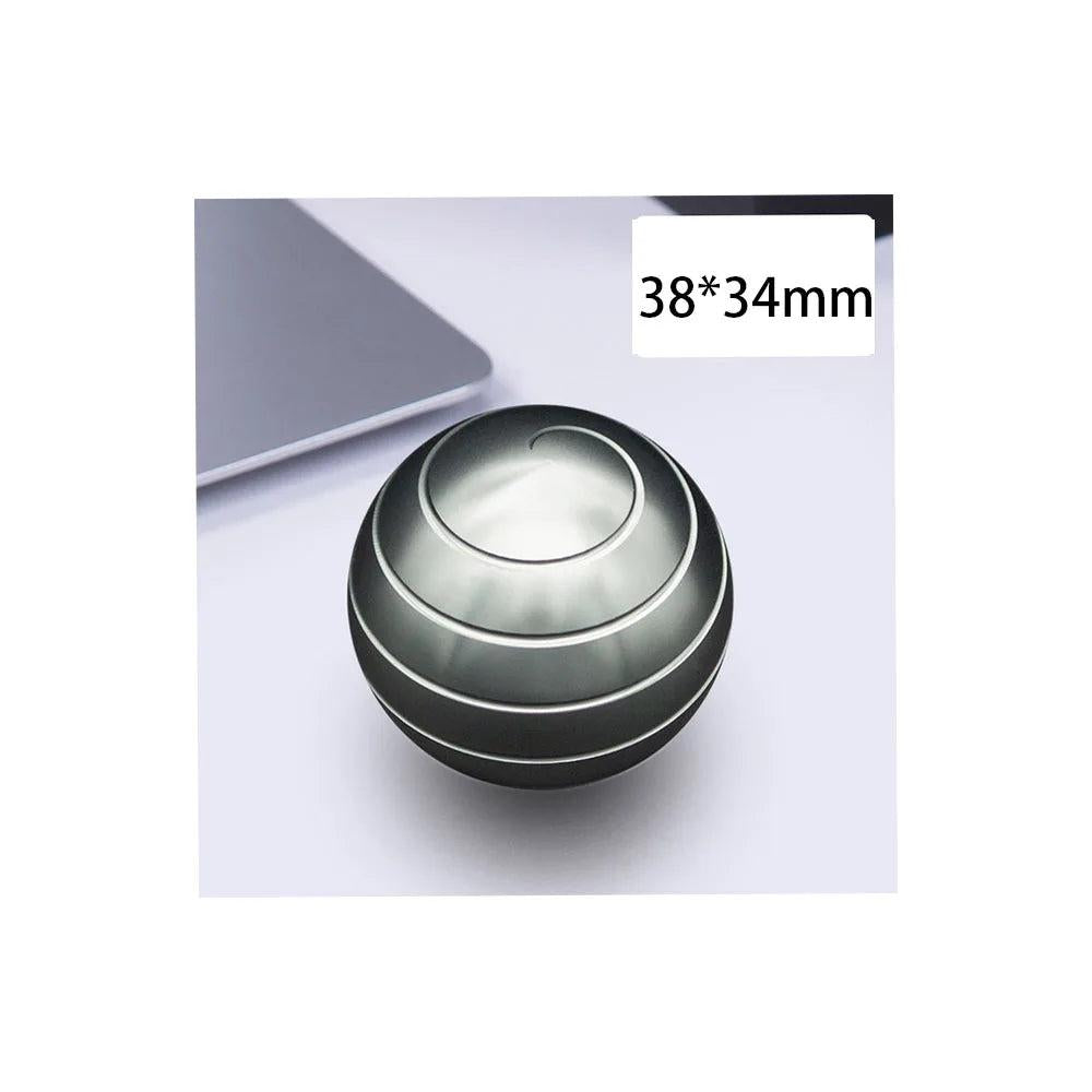 Aluminum Alloy Desktop Kinetic Spinner Toy gray by HitMyNeed