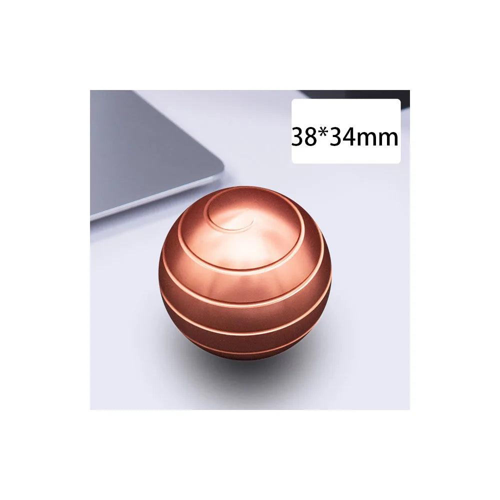 Aluminum Alloy Desktop Kinetic Spinner Toy rose-gold by HitMyNeed