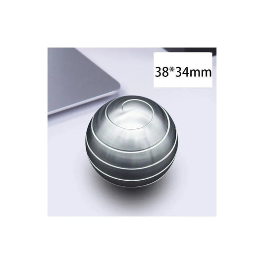 Aluminum Alloy Desktop Kinetic Spinner Toy sliver by HitMyNeed