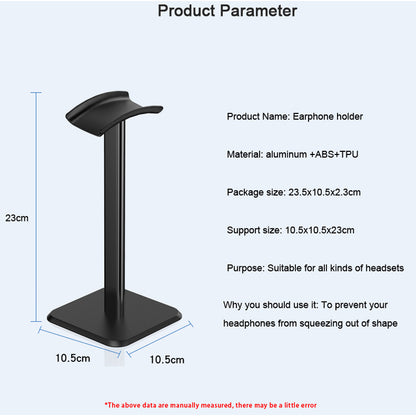 Aluminum Alloy Gaming Headset Stand with Cable-Safe Base by HitMyNeed