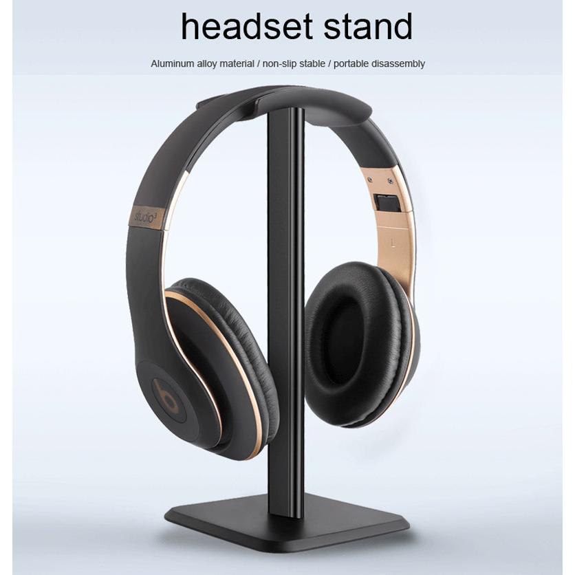 Aluminum Alloy Gaming Headset Stand with Cable-Safe Base by HitMyNeed