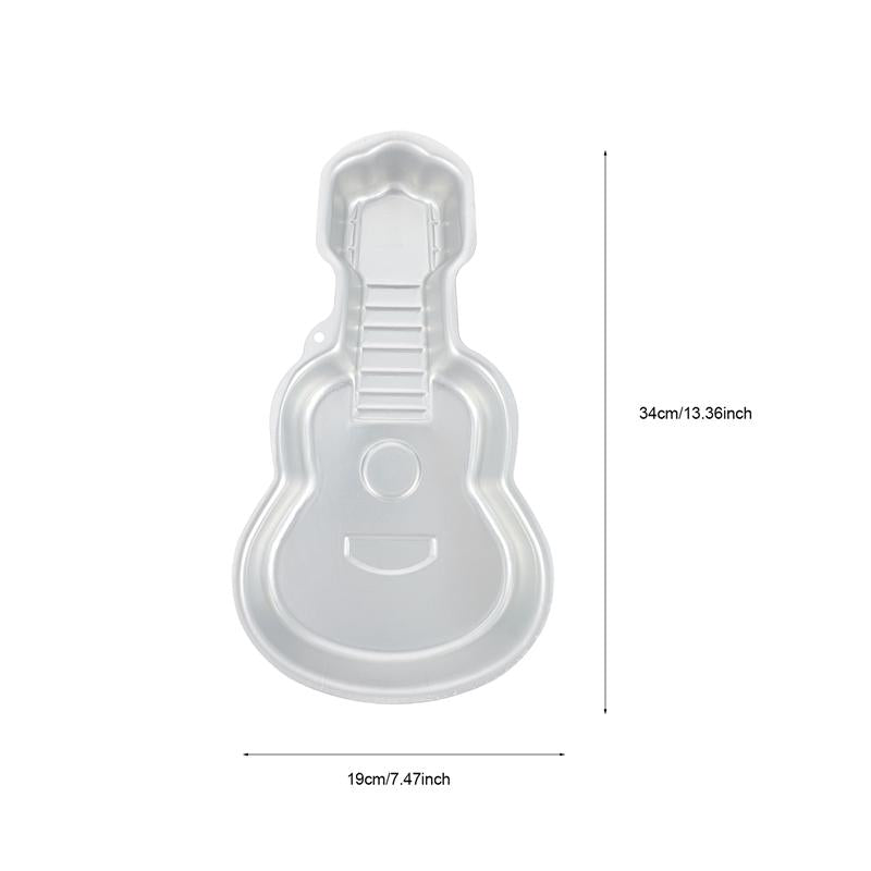 Aluminum Alloy Guitar Cake Pan Mold 43 x 23 cm by HitMyNeed