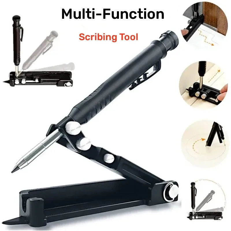 Aluminum Alloy Multi-Function Carpentry Scribing Tool by HitMyNeed