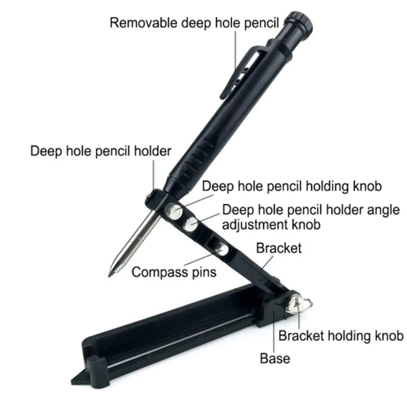 Aluminum Alloy Multi-Function Carpentry Scribing Tool by HitMyNeed