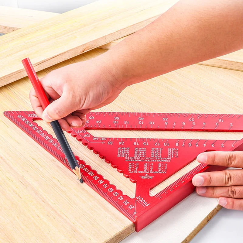 Aluminum Alloy Triangle Gauge Angle Ruler 7" / 12" by HitMyNeed