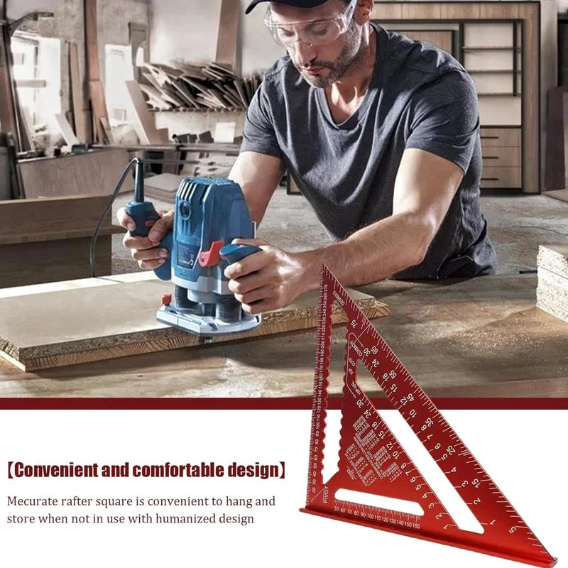 Aluminum Alloy Triangle Gauge Angle Ruler 7" / 12" by HitMyNeed