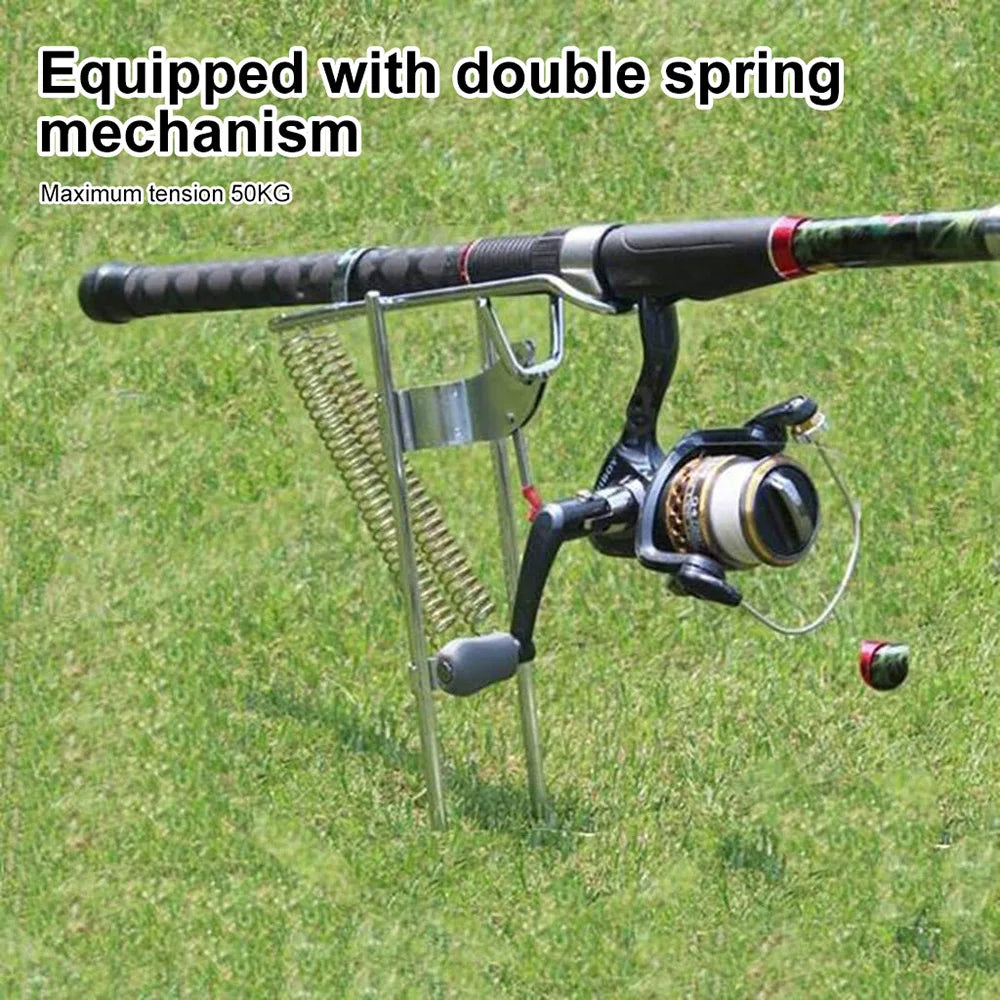 Aluminum Automatic Portable Fishing Rod Holder by HitMyNeed