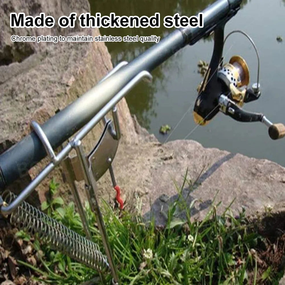 Aluminum Automatic Portable Fishing Rod Holder by HitMyNeed