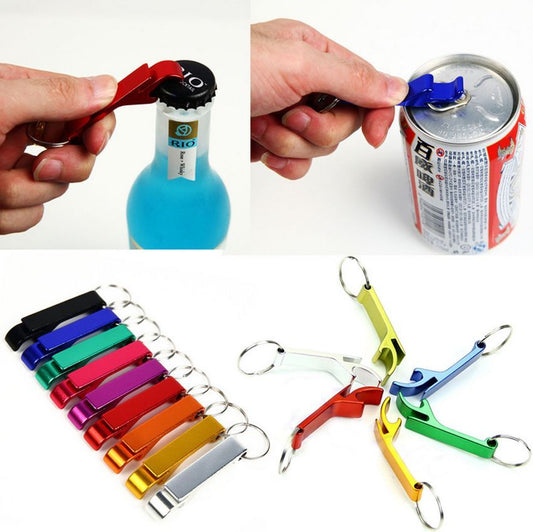 Aluminum Bottle Opener Keychain with Can Tab Lifter by HitMyNeed