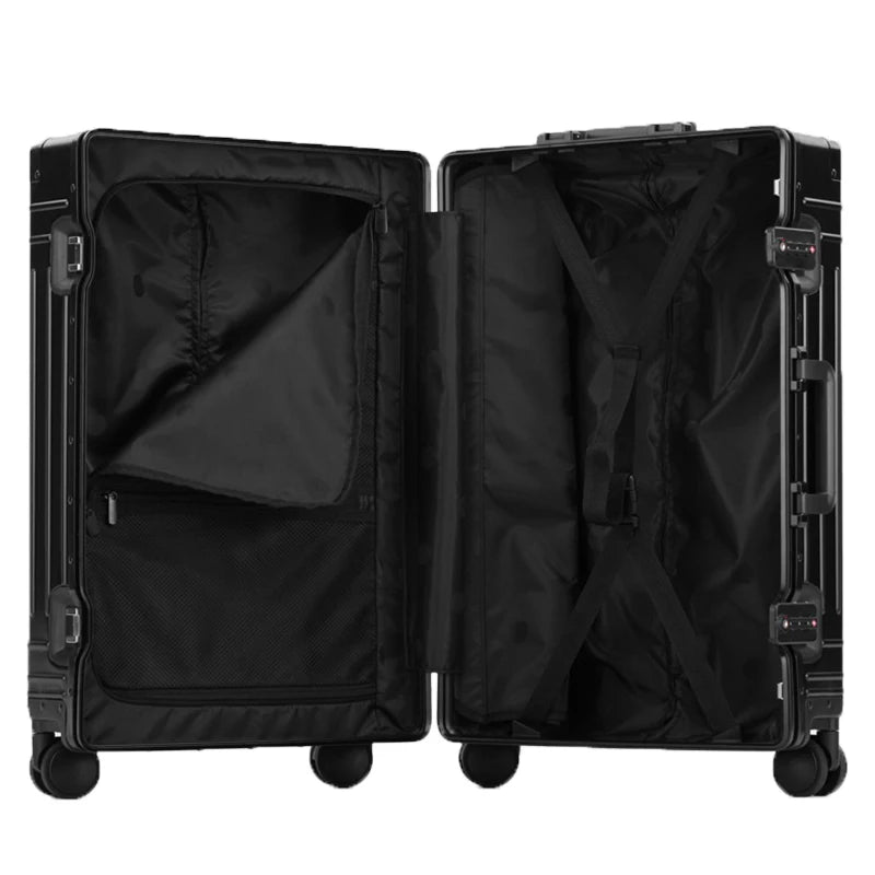 Aluminum Cabin & Check-In Trolley Suitcase with TSA Lock by HitMyNeed