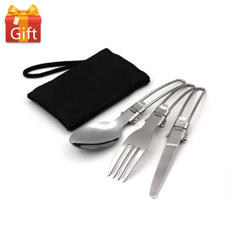 Aluminum Camping Cookware Set for 2-3 People by HitMyNeed