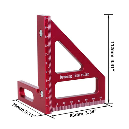 Aluminum Carpenter Square 3D Multi Angle Layout Ruler by HitMyNeed