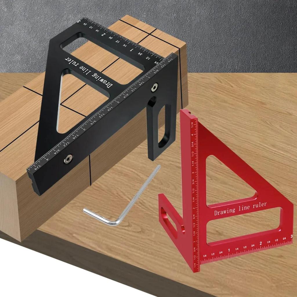 Aluminum Carpenter Square 3D Multi Angle Layout Ruler by HitMyNeed