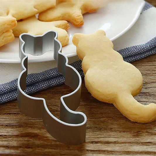 Aluminum Cat Shaped Cookie Cutter 8cm by HitMyNeed