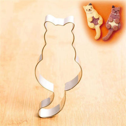 Aluminum Cat Shaped Cookie Cutter 8cm by HitMyNeed