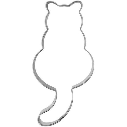 Aluminum Cat Shaped Cookie Cutter 8cm by HitMyNeed