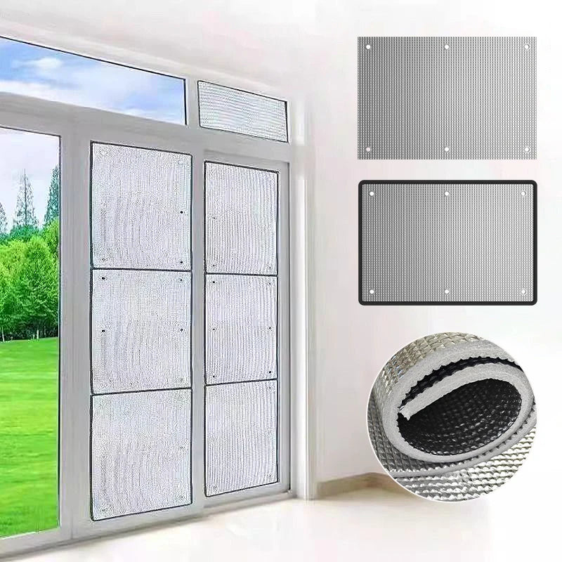Aluminum Foil Window Sun Shade Privacy Insulation Film by HitMyNeed