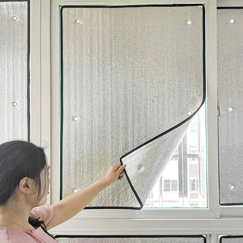 Aluminum Foil Window Sun Shade Privacy Insulation Film by HitMyNeed