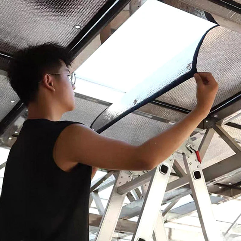 Aluminum Foil Window Sun Shade Privacy Insulation Film by HitMyNeed