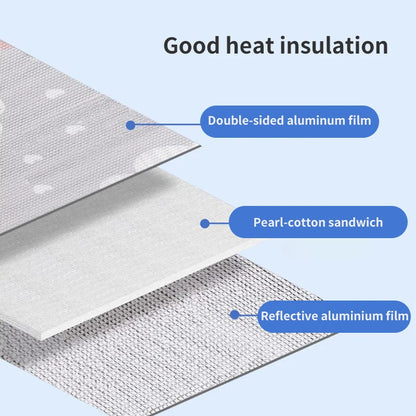Aluminum Foil Window Sun Shade Privacy Insulation Film by HitMyNeed