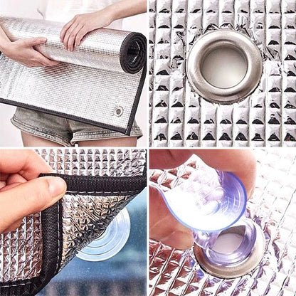 Aluminum Foil Window Sun Shade Privacy Insulation Film by HitMyNeed
