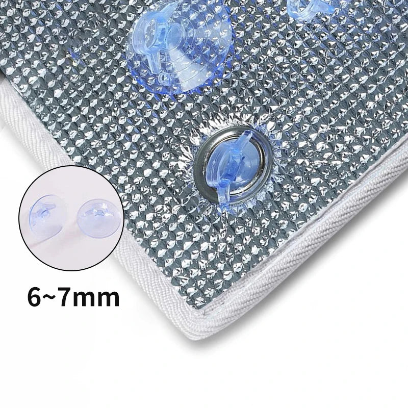 Aluminum Foil Window Sun Shade Privacy Insulation Film grey-edge-banding 50x50cm by HitMyNeed