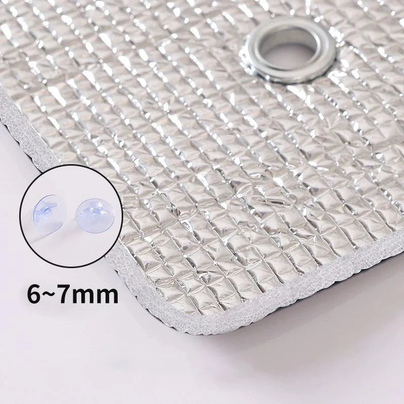Aluminum Foil Window Sun Shade Privacy Insulation Film no-edge-banding 50x100cm by HitMyNeed