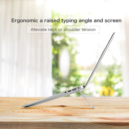 Aluminum Foldable Laptop Stand for 10-17" Devices by HitMyNeed