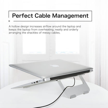 Aluminum Foldable Laptop Stand for 10-17" Devices by HitMyNeed