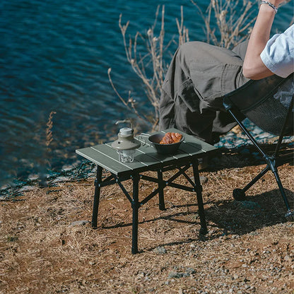 Aluminum Folding Camping Picnic Table, 40.5cm by HitMyNeed