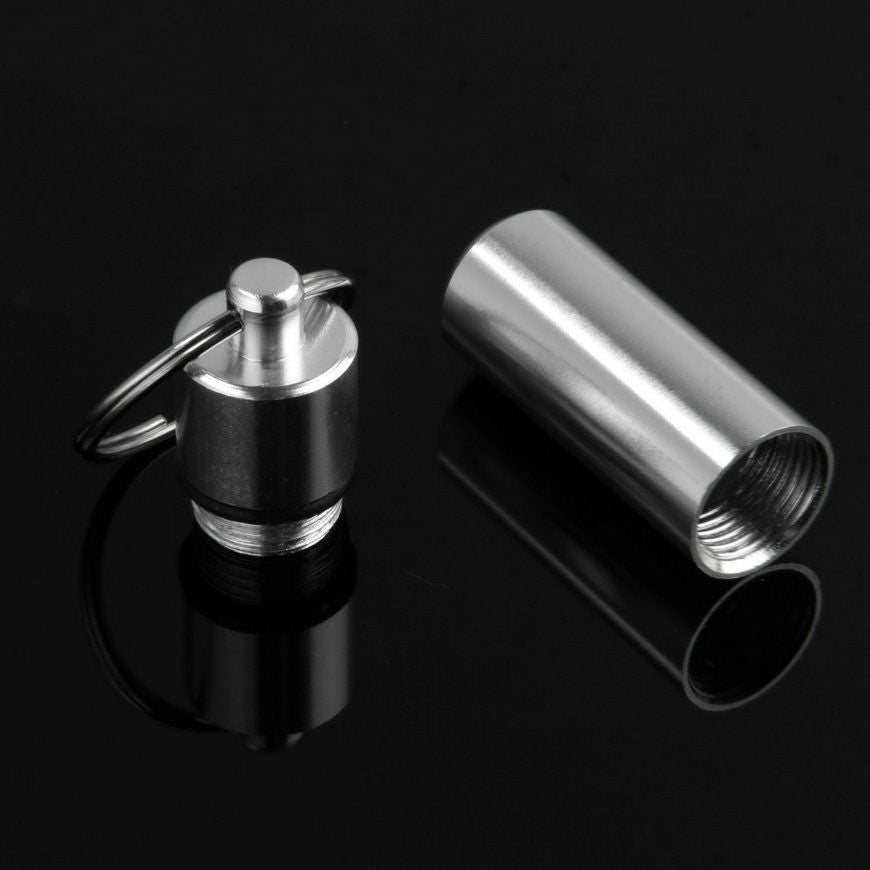 Aluminum Keychain Pill Holder Container by HitMyNeed