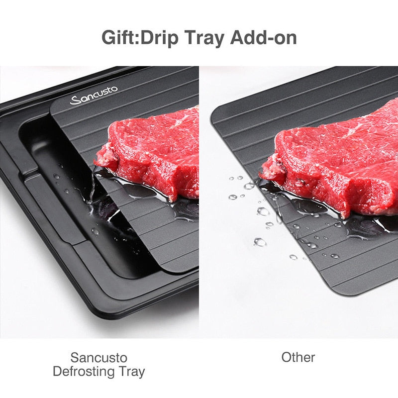 Aluminum Meat Thawing Tray with Drip Board by HitMyNeed