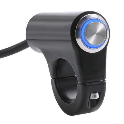Aluminum Motorcycle Handlebar Headlight & Fog Switch blue-light-self-lock by HitMyNeed