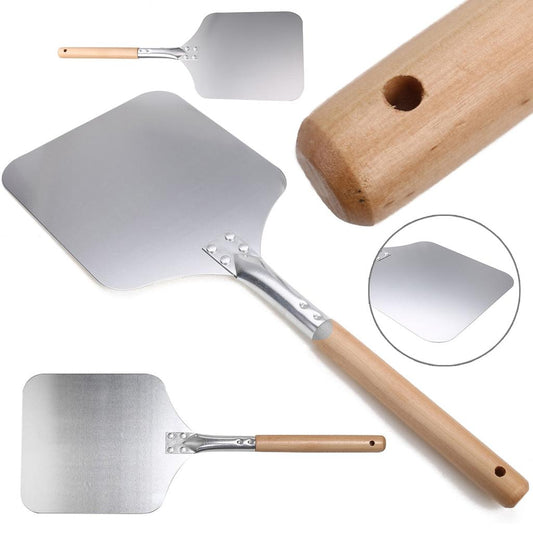 Aluminum Pizza Shovel with Wooden Handle 58cm by HitMyNeed