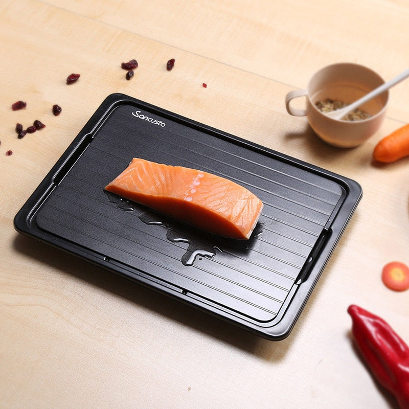 Aluminum Thawing Tray with Drip Tray & Sponge by HitMyNeed