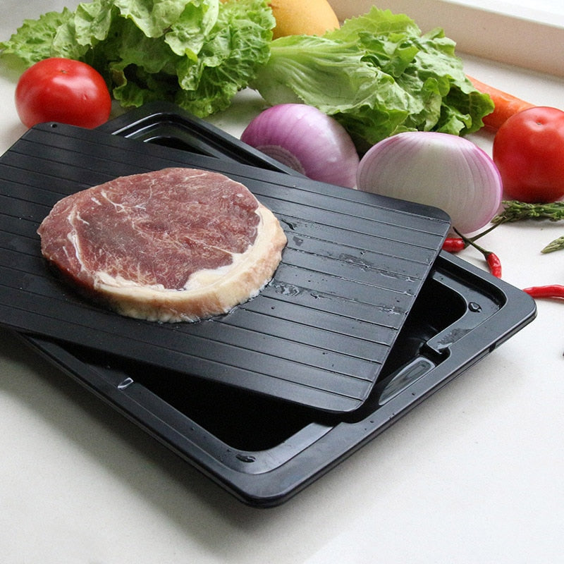 Aluminum Thawing Tray with Drip Tray & Sponge by HitMyNeed