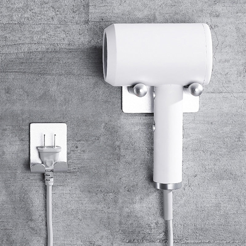 Aluminum Wall Mounted Hairdryer Holder by HitMyNeed