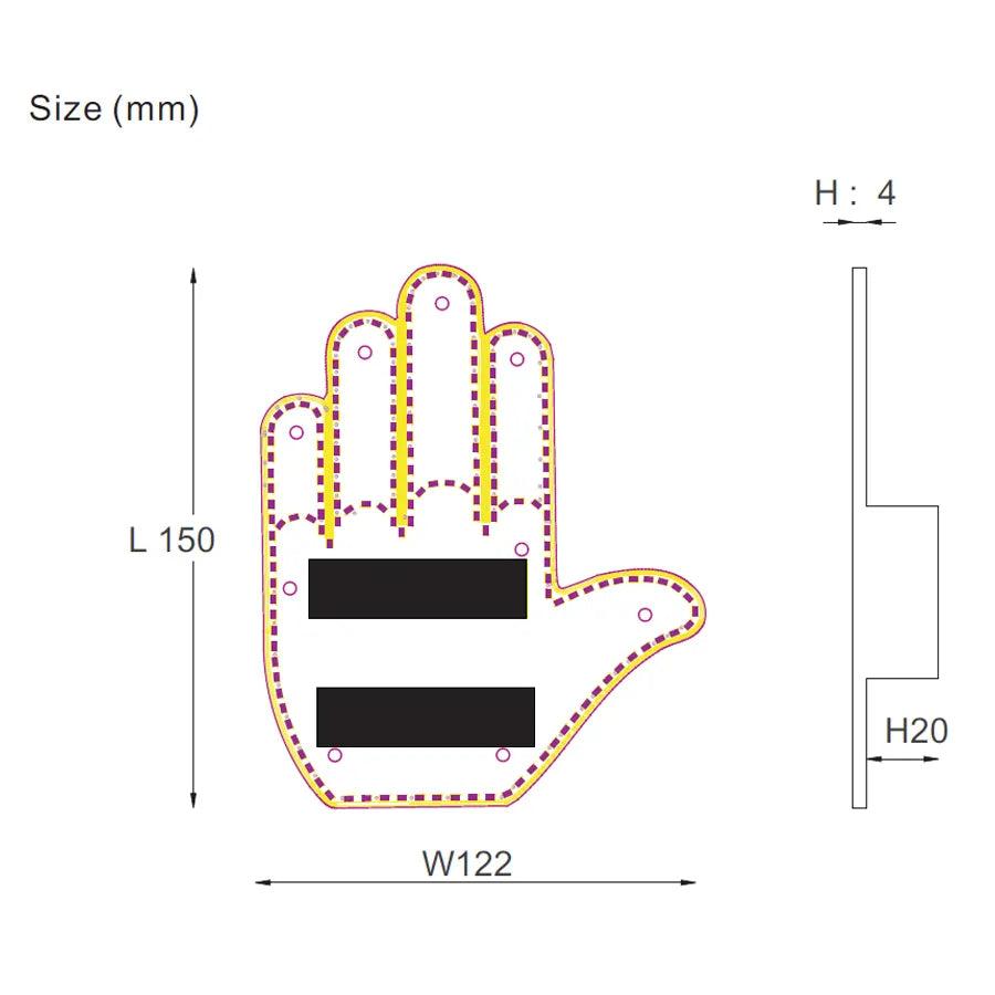 Amber LED Rear Window Gesture Light with Remote by HitMyNeed