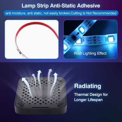 Ambient TV LED Backlight Sync for 40-85 inch Screens by HitMyNeed
